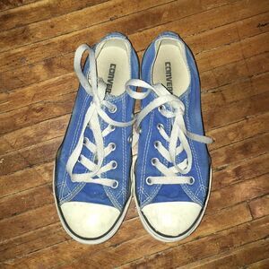 Converse blue trendy low top streetwear boat shoes